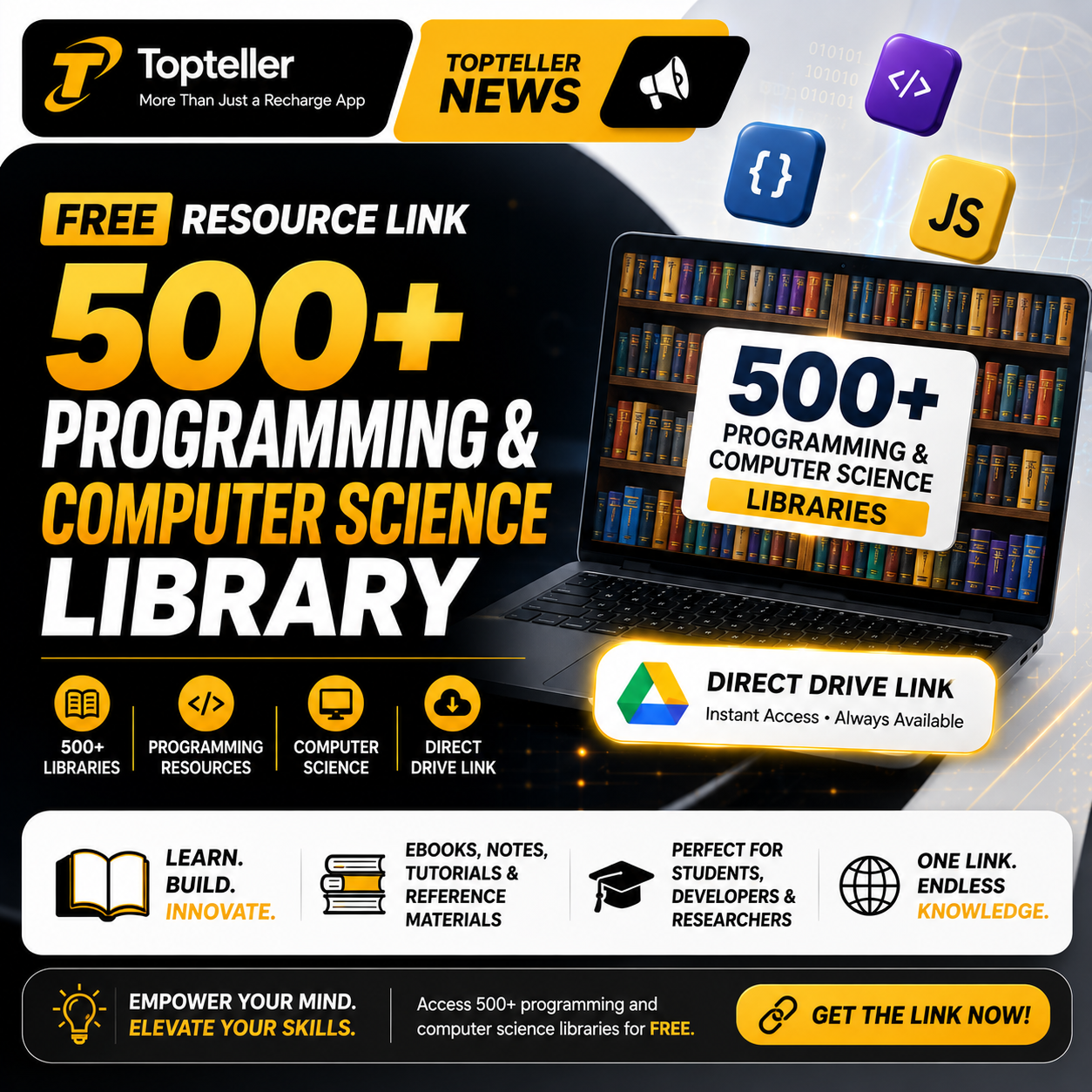 500+ Library Resource for Programming.